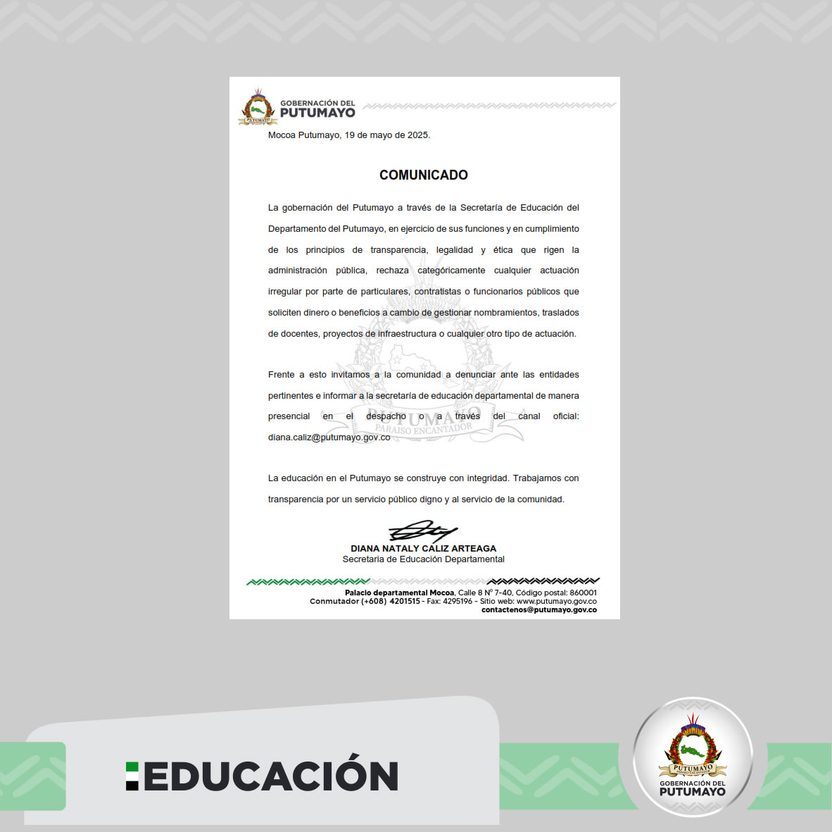COMUNICADO